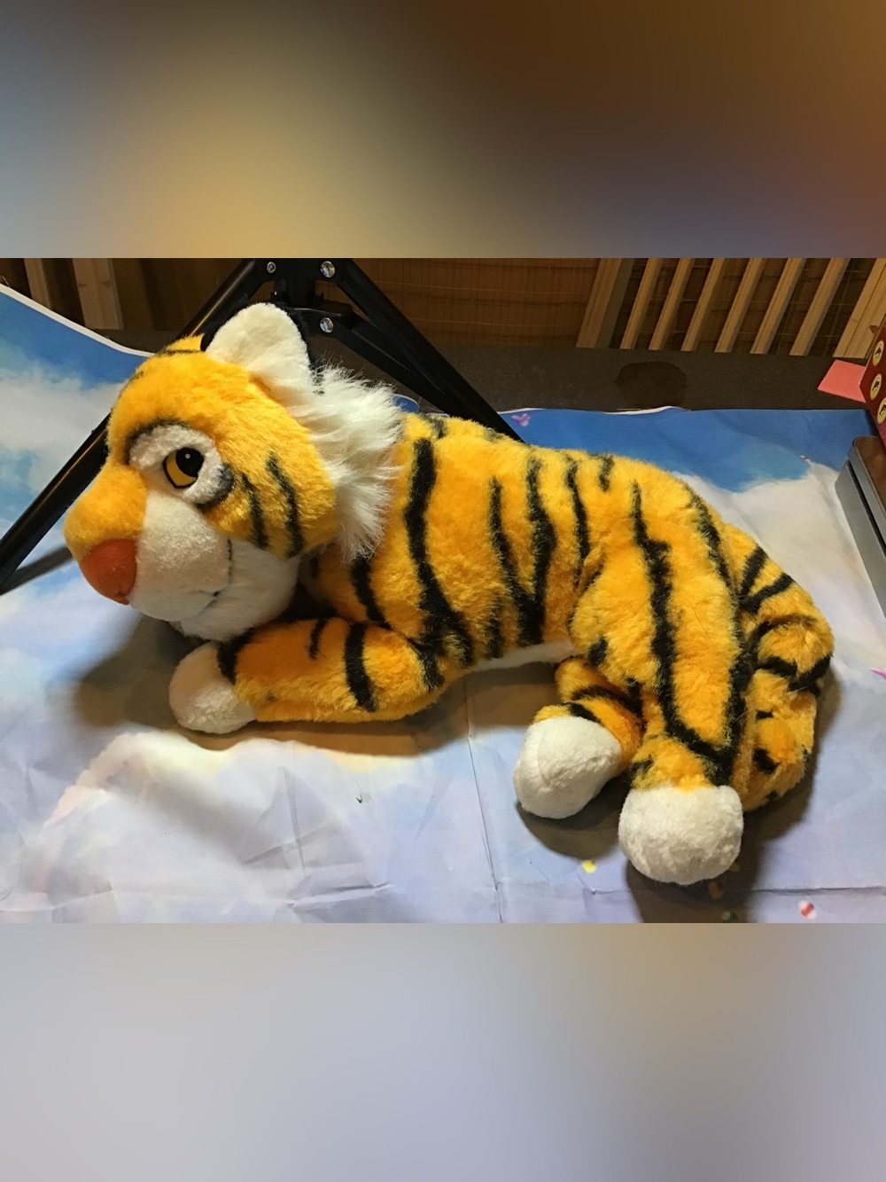 Vintage 1992 Mattel disney Rajah plush toy Aladdin tiger